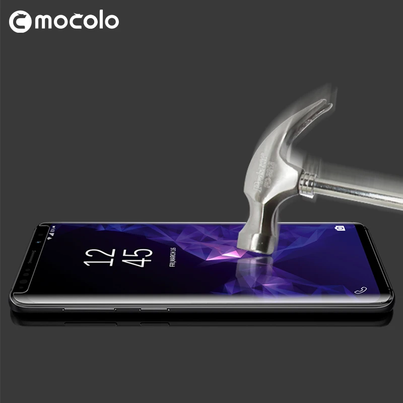 Жидкое УФ стекло для защиты экрана Samsung Galaxy S8 S9 S10 Plus полностью склеенное 5d с