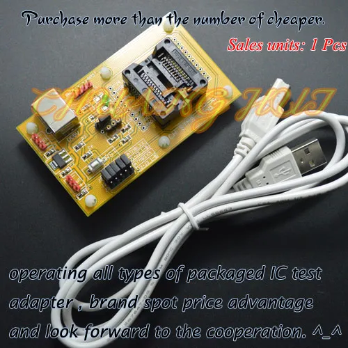 

IC Detect STM8-SOP20 Core board 300mil SOIC20 STM8L STM8A STM8S Download seat test socket Programmer adapter