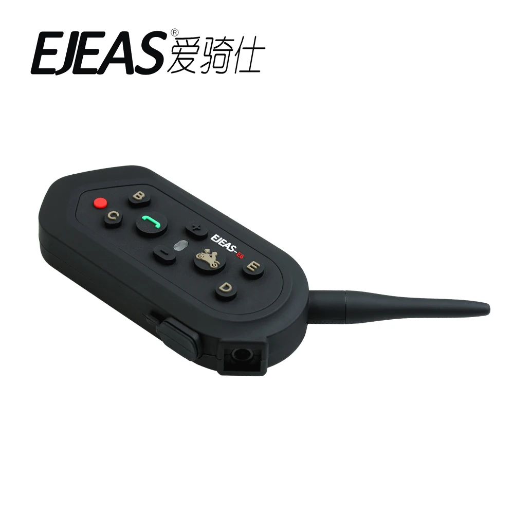 EJEAS 2 шт. E6 1200 м BT мотоцикл для 6 мотоциклистов подходит полного лица VOX гарнитура