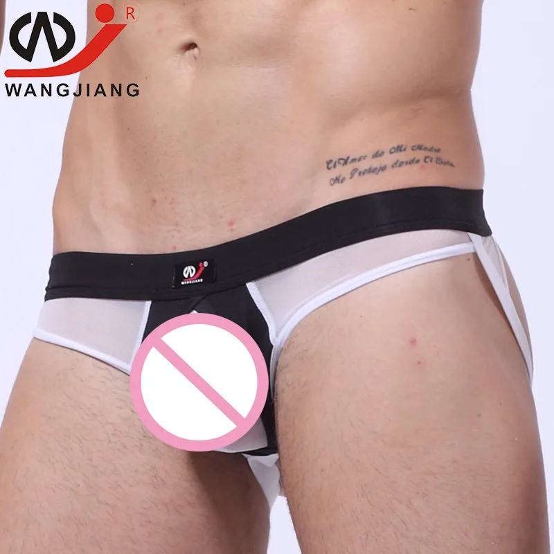 WJ jockstrap гейские мужские стринги эротические прозрачные для мужское нижнее белье