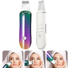 Ультразвуковая ионная Глубокая очистка кожи скруббер пилинг Лопата для лица очиститель пор для удаления черных точек лица лифтинг USB Перезаряжаемый