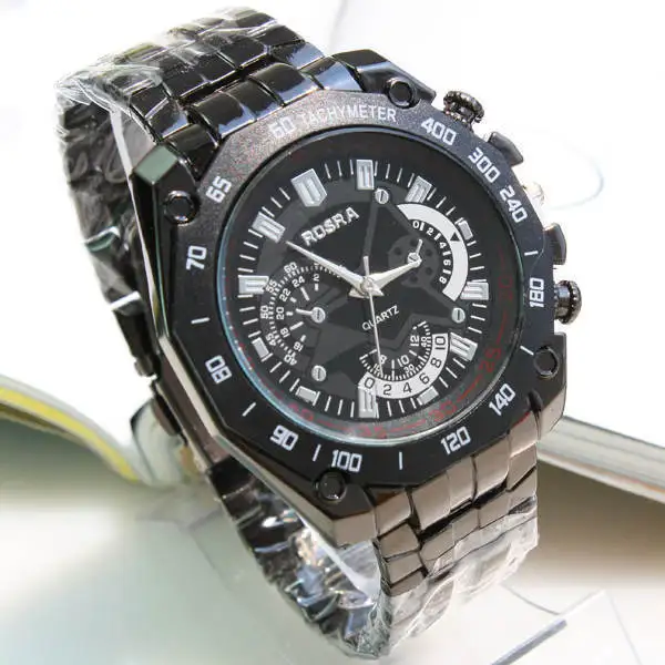 Hot 2014 New Fashion Titanium Band Rosra Watch For Men Full Steel Luxury Brand Dress Business Wristwatch Quartz Clock Gift | Наручные