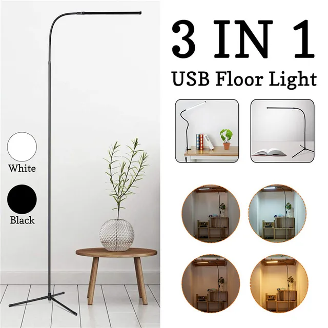 Us 36 99 30 Off Claite 8w Modern Stand Floor Lamp Dimmer Usb Desk White Warm Led Reading Light Fixture For Bedroom Decor In Us 36 99 30 Off Claite 8w Modern Stand Floor Lamp Dimmer Usb Desk White Warm Led Reading Light Fixture For Bedroom Decor In