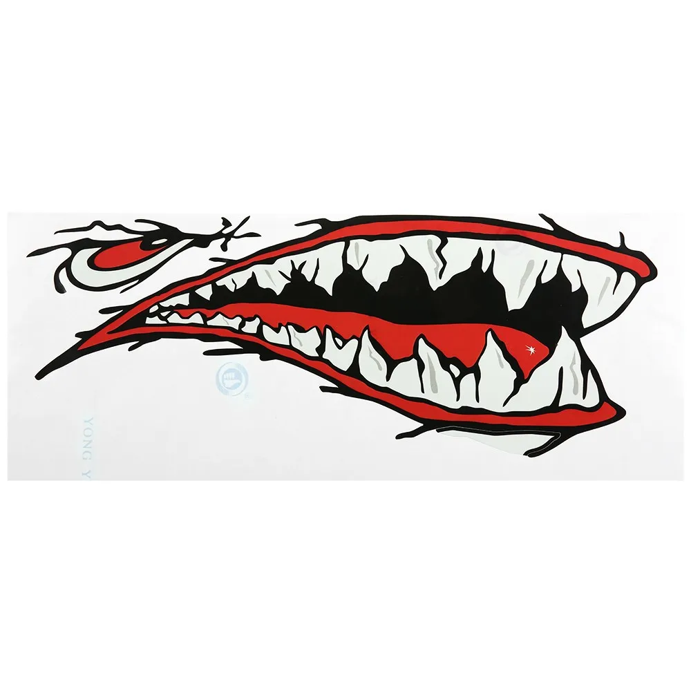 2 шт. Водостойкий зубы акулы стикеры со ртом Каяк Лодка автомобиль аксессуары для грузовиков прочный Fit каяк каноэ