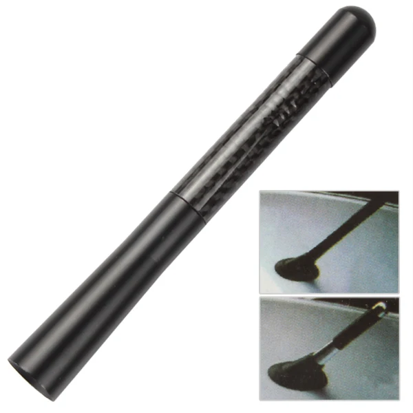 Brand New Arrival Black Aluminum & Carbon Fiber Car Aerial Antenna 12cm