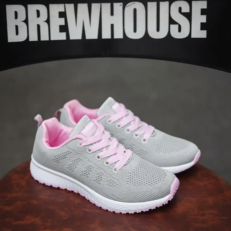 

Hundunsnake Mesh Women Sport Sneakers Women's Shoes Sports Women Tennis Shoes Summer Women's Running Shoes Gray Spadrille C-198