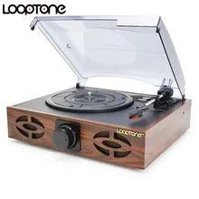 LoopTone 33/45/78 оборотов в минуту, Винтаж проигрыватель диска для винил LP запись фонокорректора 2 встроенные динамики линейный выход AC110~ 130& 220~ 240V