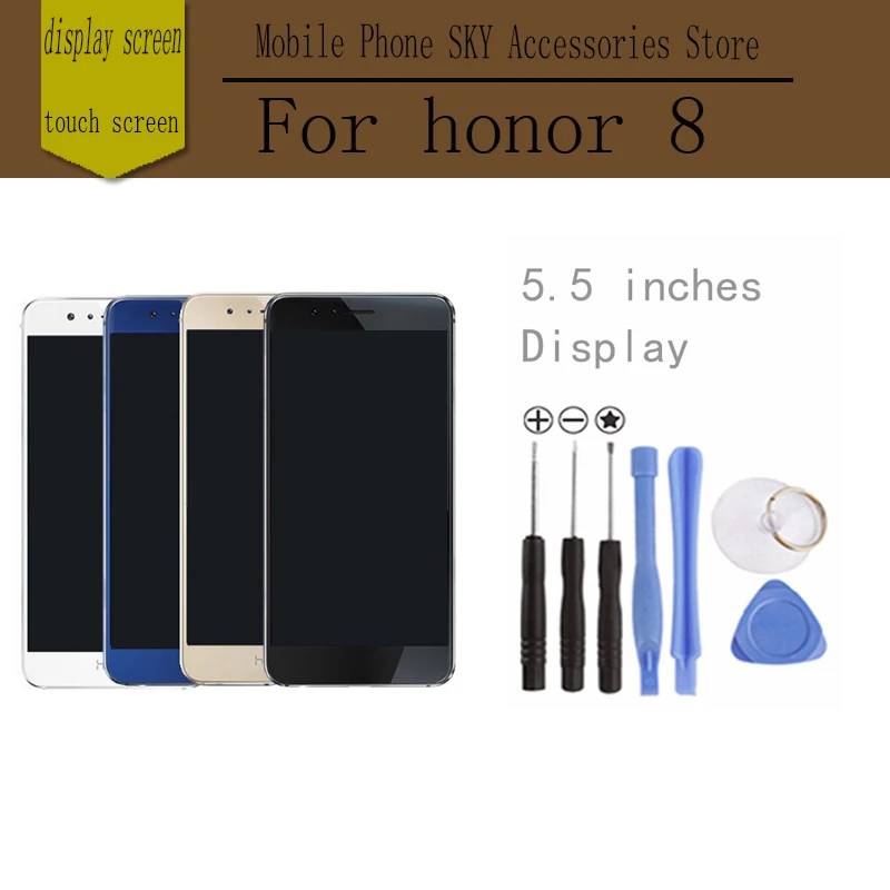 For Huawei Honor 8 LCD Display Screen Digitizer Touch Screen honor8 Prime Glass Panel 5 2Inch