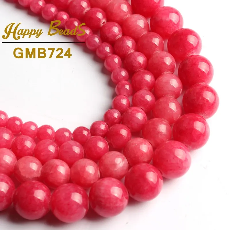 

Natural Red Cloud Jades Chalcedony Gem Beads Round Loose Beads 15"Strand 6 8 10 12mm For Jewelry Making DIY Bracelet Necklace