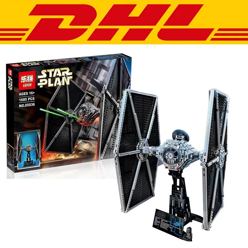 

Factory sales NEW 1685pcs Lepin 05036 Star War Series Tie Fighter Building Educational Blocks Bricks Toys Compatible 75095
