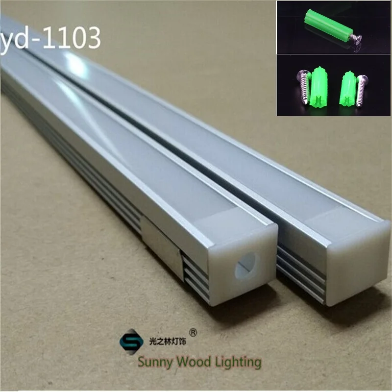 

10Pcs/Lot 40Inch Led Aluminium Profile For 8-11mm PCB Board 5050 Strip Channel Bar Light Housing Kitchen Cabinet Wall Mounted