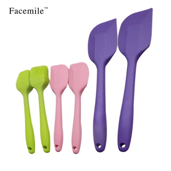 

Facemile 6pcs Kitchen Cooking Silicone Batter Spatula Kitchen Utensil Baking Pastry Spatulas Fondant Cake Decorating Tool 53014