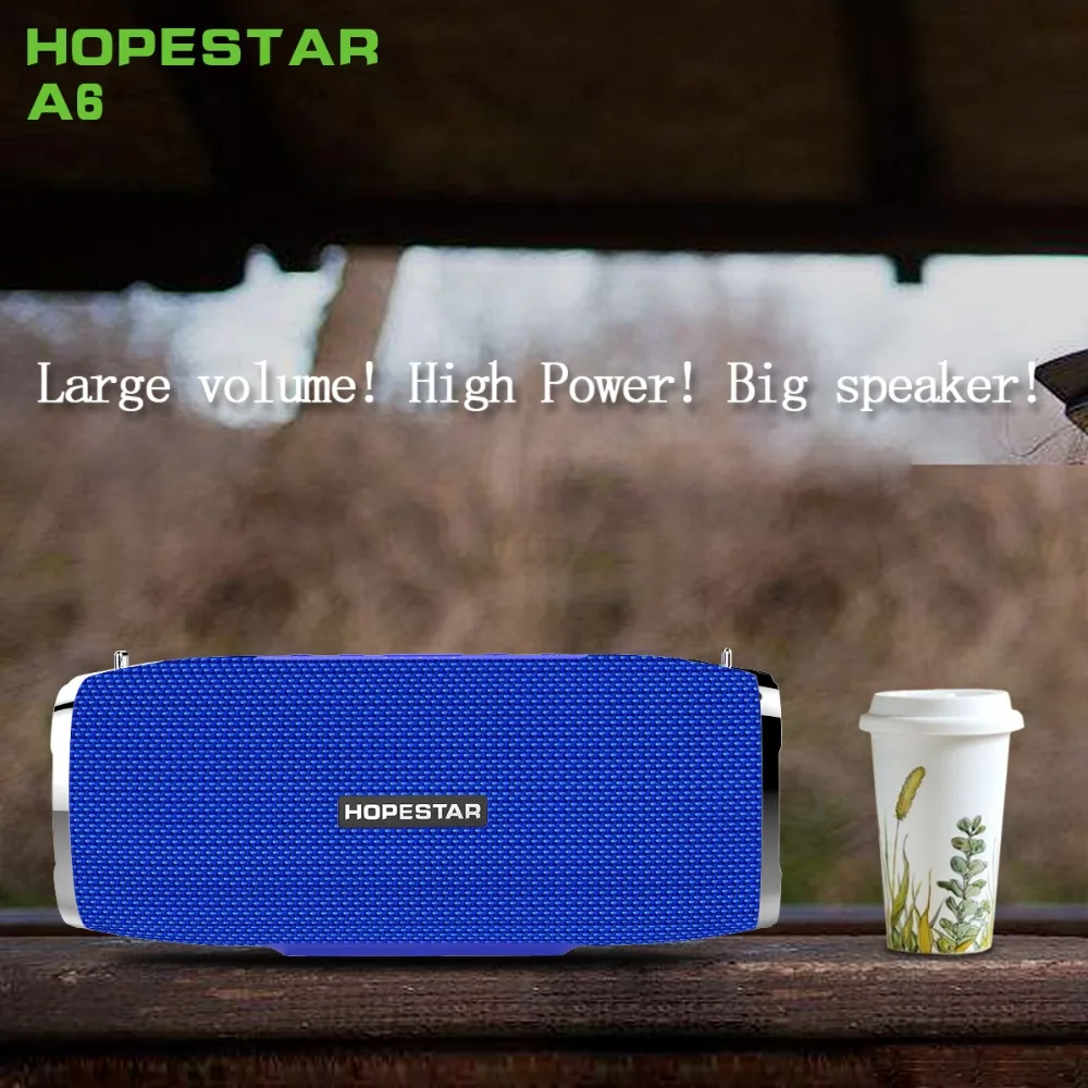 HOPESTAR A6 Bluetooth динамик 35 Вт тяжелый бас Колонка сабвуфер Портативный беспроводной громкоговоритель стерео водонепроницаемый с внешним аккумулятором