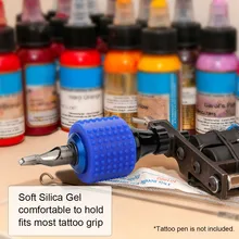 Противоударная противоскользящая татуировка машина пистолет ручка чехол защитный чехол держатель коврик Ударопрочный силиконовый Татуировка сцепление колодки Чехлы