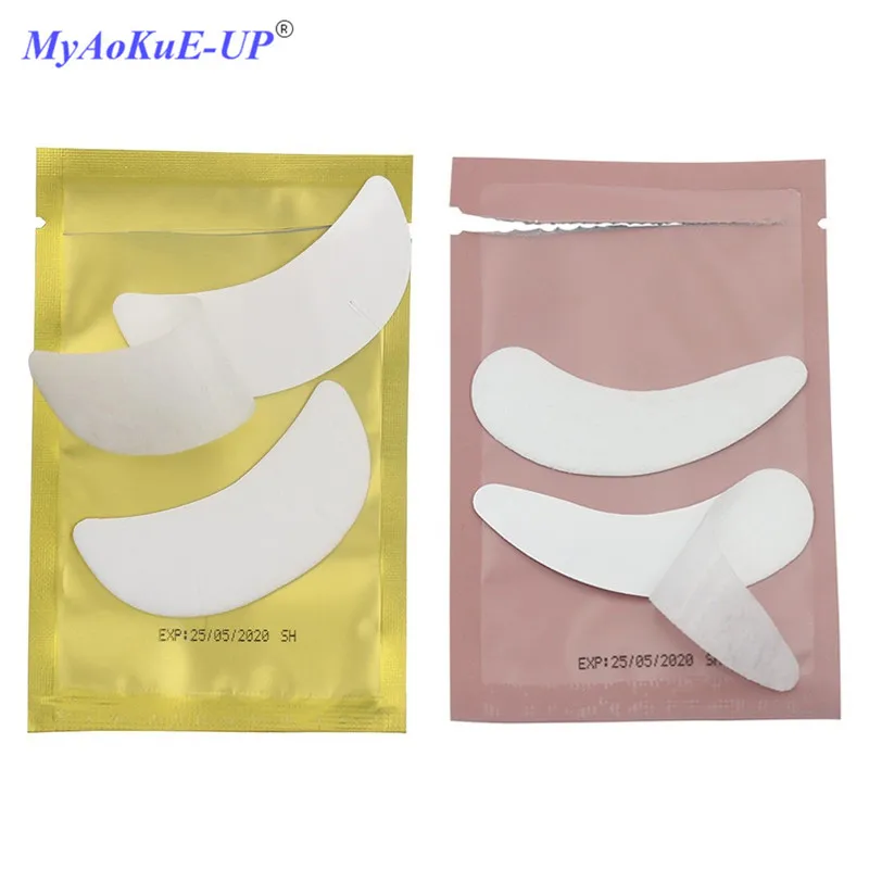 

New Arrival 2 Style Different Lash Pads Under Gel Hydrogel Pads For Eyelash Extension Makeup Eyelash Patches 50pairs/lot