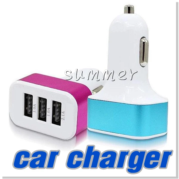 Автомобильные зарядные устройства 5 в 4.1A выход 3 usb порта универсальный адаптер