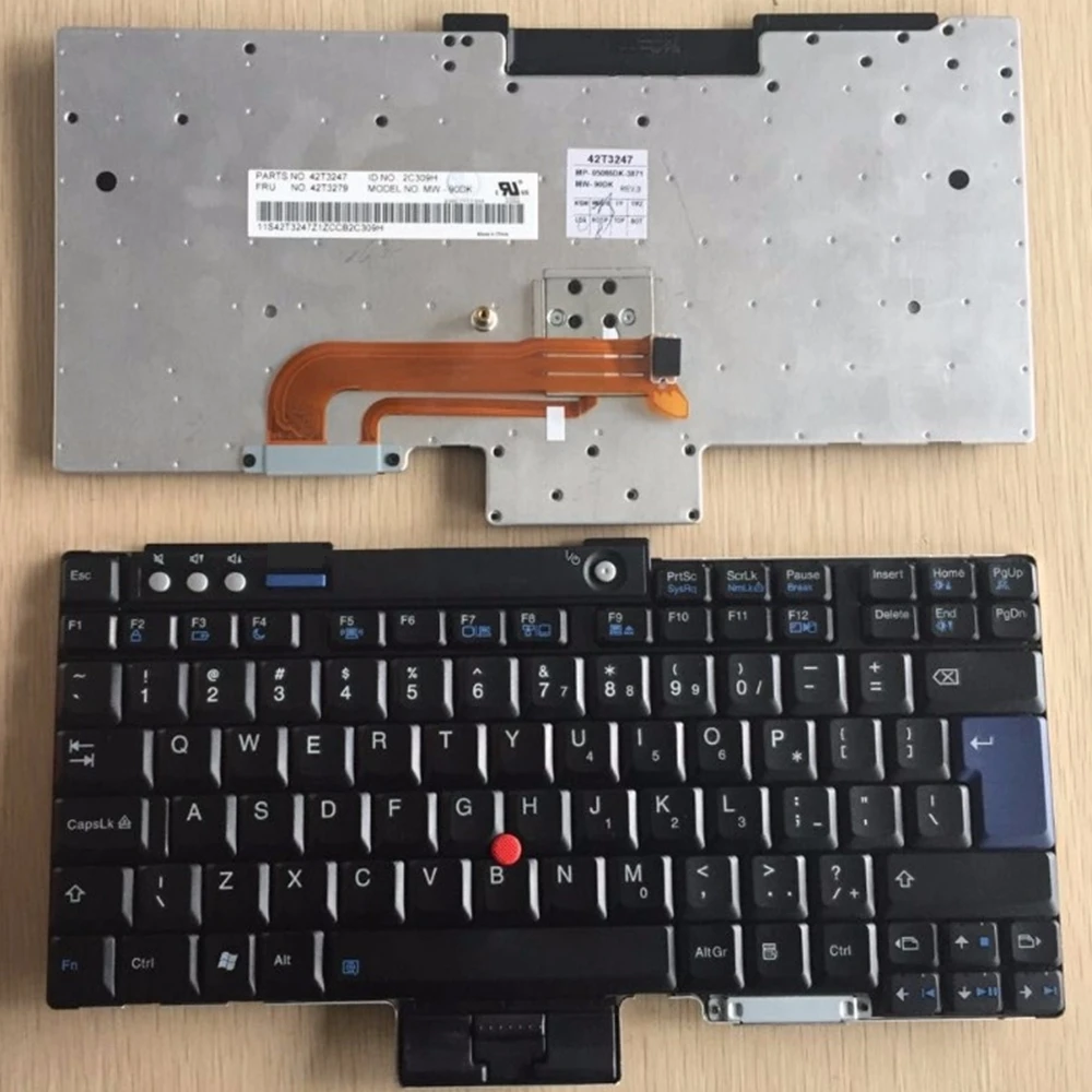 English laptop keyboard For ThinkPad T60 T61 R60 R61 Z60 Z61 R400 R500