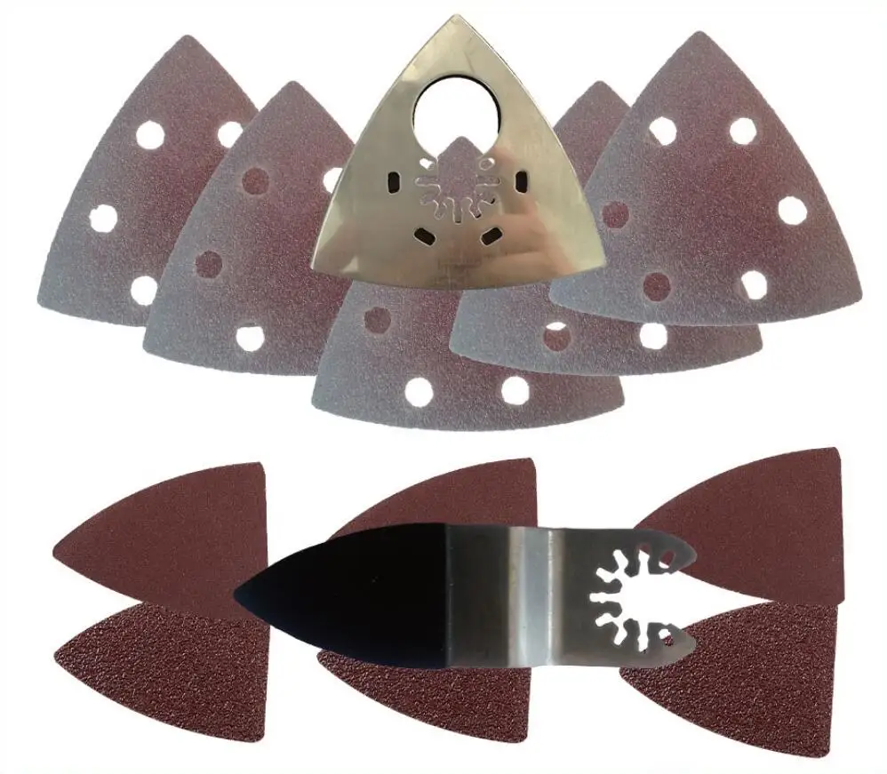 75 pcs Mix Sanding paper + 2 pcs sanding pad for Fein Dewalt Black