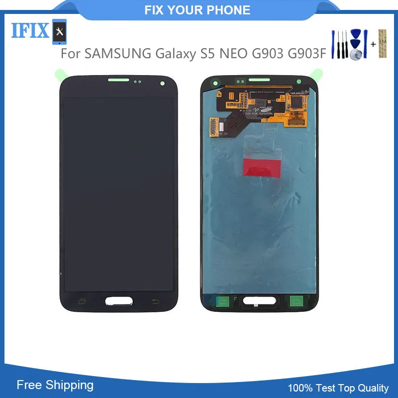 

5.1Inch For SAMSUNG Galaxy S5 NEO G903 G903F LCD Display Touch Screen Panel Digitizer Assembly For Samsung S5 Neo