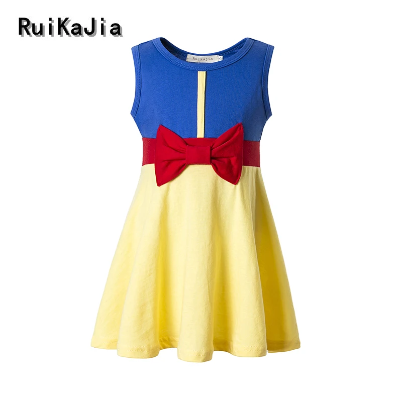 Girls Clothing Snow White Princess Dress Belle Moana Girls Dress Kids Family Clothing Mermaid girls clothing set