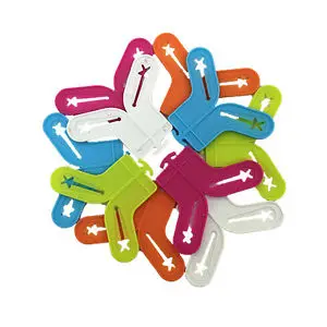 7pcs Organizers Clip Locks Washing Sorter Holder Sock S Colorful Rings Z8K7