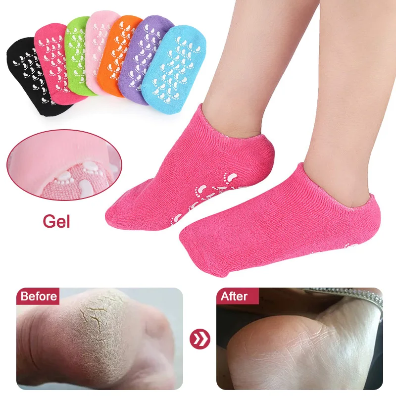 1 par exfoliante máscara de pie calcetín SPA Gel hidratante pies cuidado SPA Gel calcetines HS11 1 par exfoliante máscara de pie calcetín SPA Gel hidratante pies cuidado SPA Gel calcetines HS11