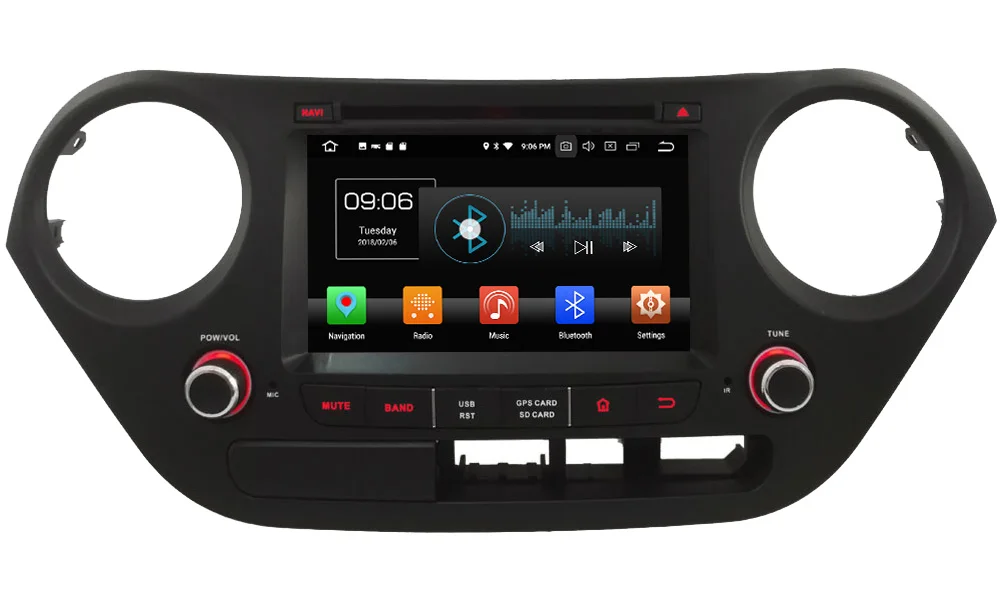 Sale KLYDE Octa Core PX5 4GB RAM 32GB ROM Android 8.0 7.1 6 Car DVD Multimedia Player Radio For Hyundai I10 Left Hand Diver 2013-2017 0