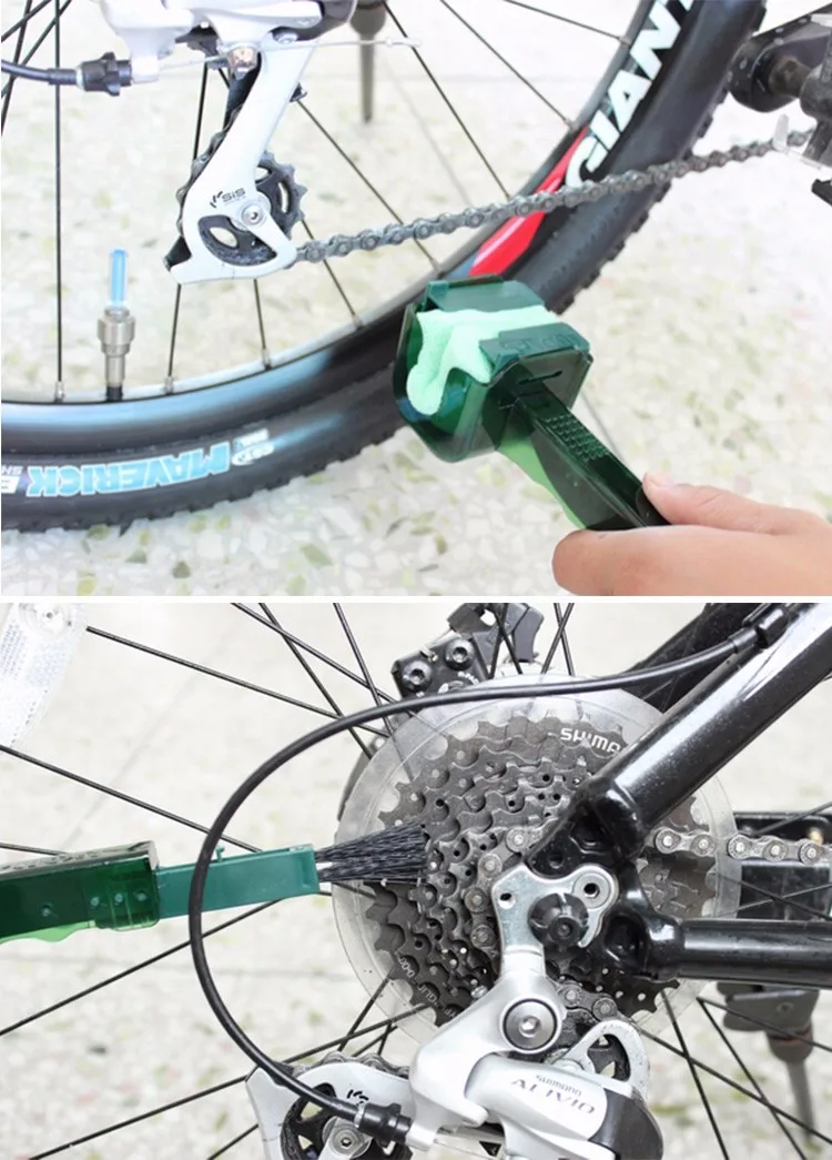 Flash Deal Portable Professional CYLION Bicycle Chain Cleaner Cycling Tyre Flywheel Brush Cleaner Bicicleta Bike Scrubber Cleaning Machine 5