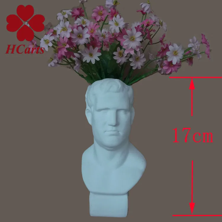 Креативная ваза из смолы, имитация гипса, скульптура Давида, голова вазы, аксессуары для цветочной композиции, Аполлон Венера, украшения для дома