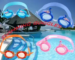Противотуманные детские очки для плавания, регулируемые детские очки для плавания для мальчиков и девочек, детские очки с большими