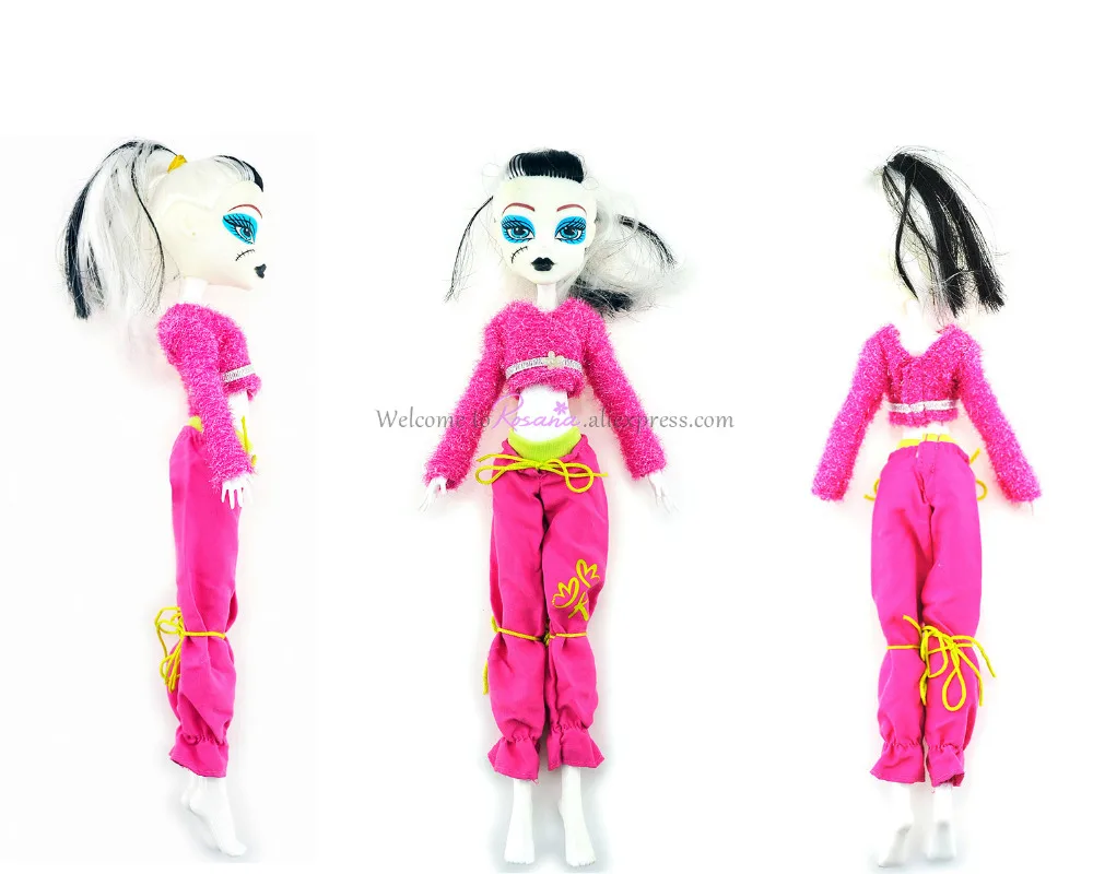 Rosana/Одежда для куклы Monster High, повседневная одежда, костюм, вечерние костюмы, юбка, кофта и штаны, штаны, наряд, аксессуары для кукол