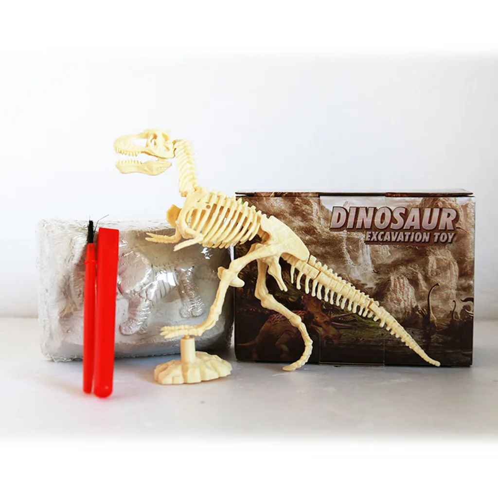 

Dinosaur Toy Science Kit Dig Up Dino Fossils and Assemble Excavation Educational Toys for Kids Action Figure Collection Model