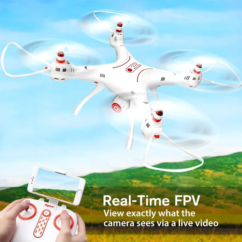 Popular Sales Syma X8SW Quadrocopter RC Helicopter Drone FPV HD Camera Remote Control 2.4G 4CH Gyroscope  (6)