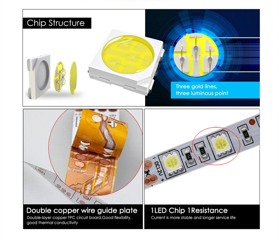 5 м/лот DC 12 В Гибкая светодиодная Диодная лента 5050 SMD 60 светодиодов/м 300 светодиодов