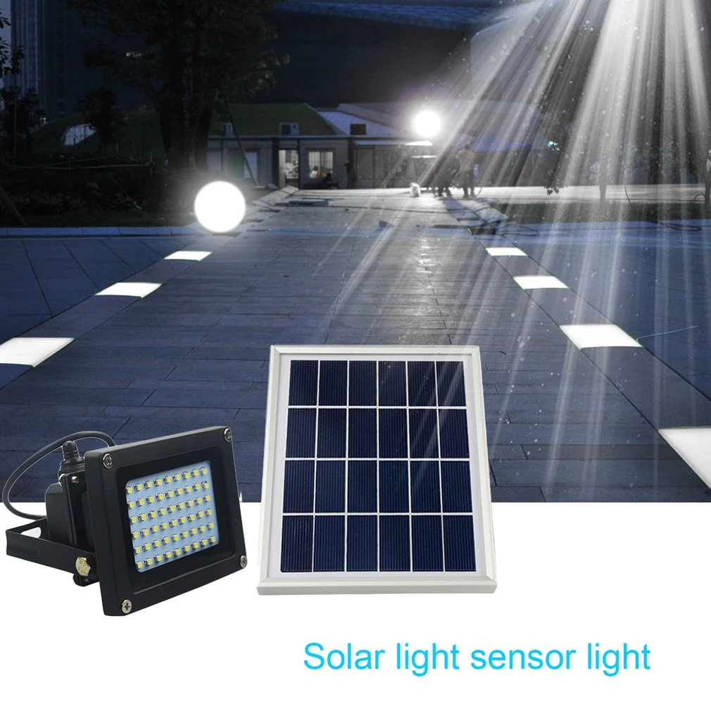 

54 LEDs Solar Powered Flood Light Light Control Night Light Outdoor Emergency Lamp for Garden Lawn Pool Pathway White/Warm White