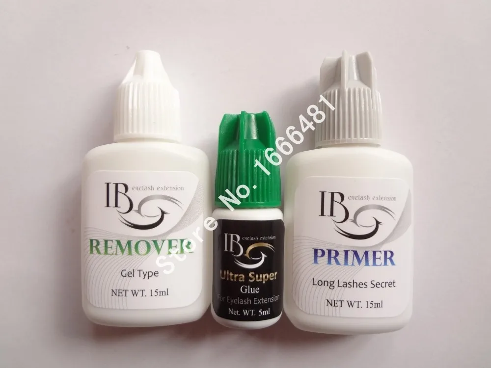 1 set Eyelash Extensions Kit Primer Safty Glue Remover for Eyelash