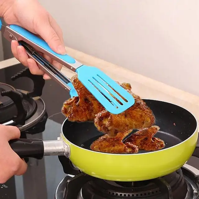 Barbecue di Clip Da Cucina di Cottura Insalata Servire Barbecue Pinze In Acciaio Barbecue di Clip Da Cucina di Cottura Insalata Servire Barbecue Pinze In Acciaio