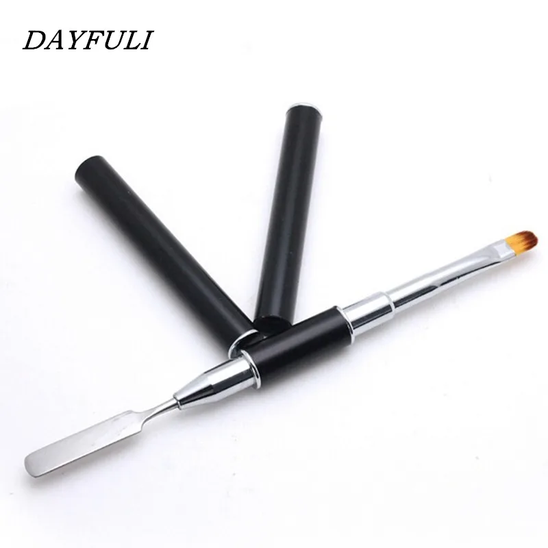 

Hot Sale UV Gel Design Brush Nail Art Gradient Nail Brush Pen Dual-ended Slice Shape DIY Handle Manicure Tool Nail Art Brush Pen
