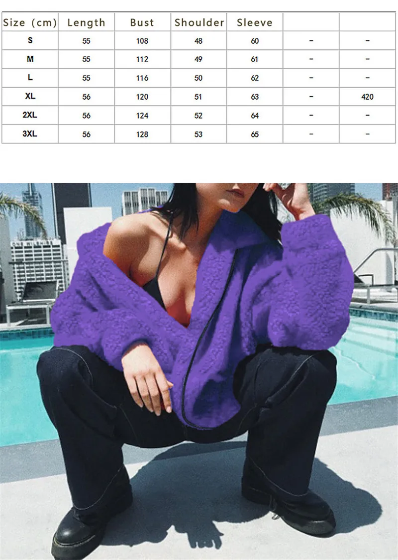 Women's clothing autumn winter short jacket new imitation lamb hair camel color coat warm fur flap fur soft plush fur (22)
