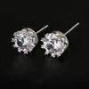 Emmaya – boucles d'oreilles classiques en forme de couronne pour femmes, bijoux de luxe, cadeau, 0,75 ct ► Photo 2/4