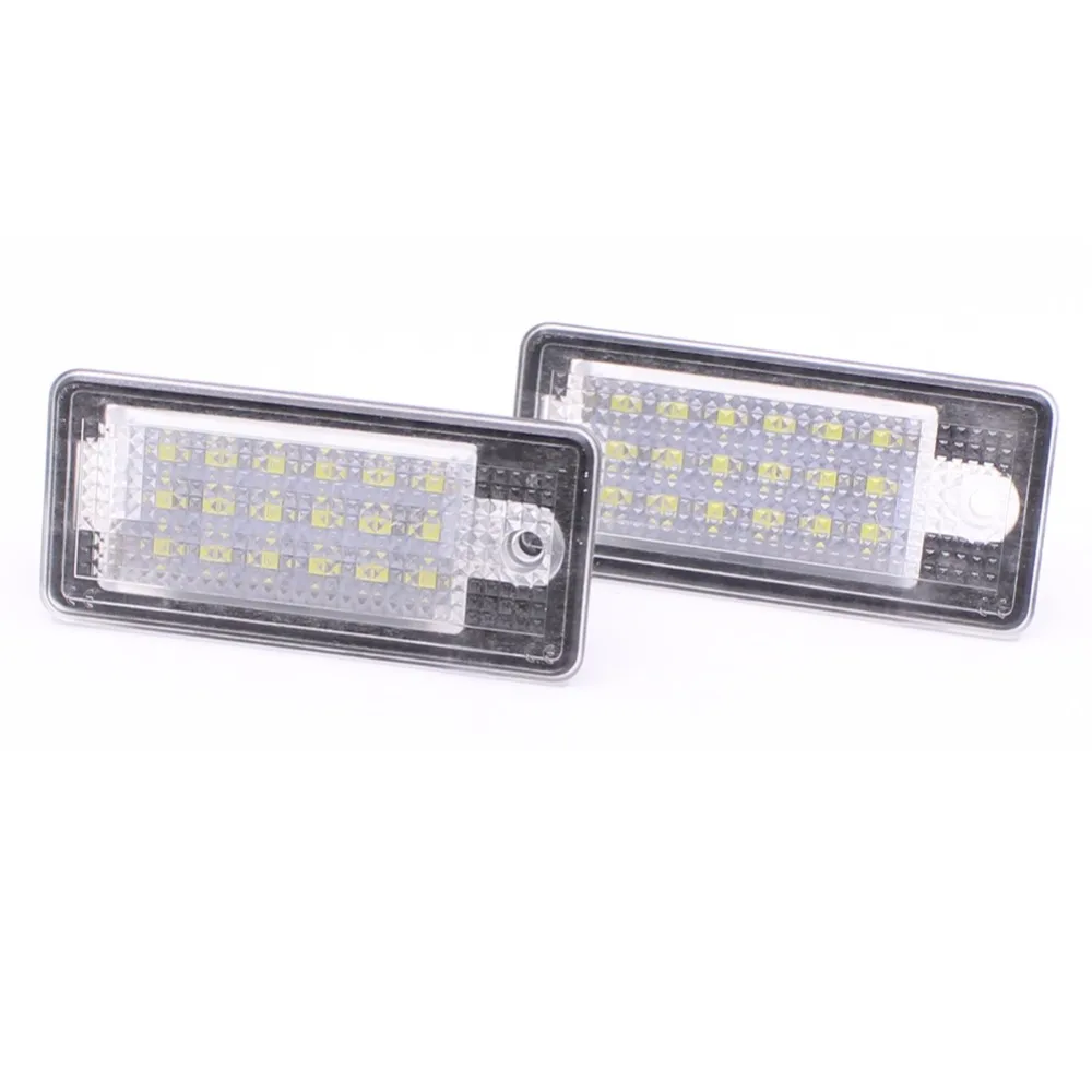 2 шт. 18SMD безошибочный светодиодный номерной знак для Audi A3 S3 A4 S4 B6 B7 A6 S6 A8 Q7|light for|lights