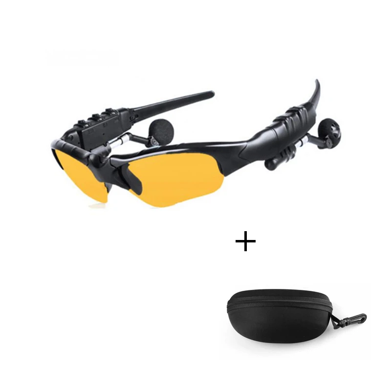 Soulusic велосипедные солнцезащитные очки для верховой езды Bluetooth наушники умные очки Спорт на открытом воздухе беспроводные велосипедные солнцезащитные очки с наушниками с микрофоном - Цвет: Yellow