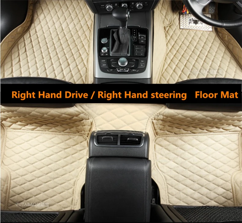 

Auto Floor Mats For Land Rover All Model Discovery LR3 LR4 Freelander 2 LR2 Right Hand Drive High Quality Embroidery Leather