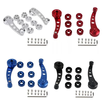 

2Pcs/set Aluminum Alloy Universal Car Window Handle Winder Riser Replacement Winder Crank Riser set