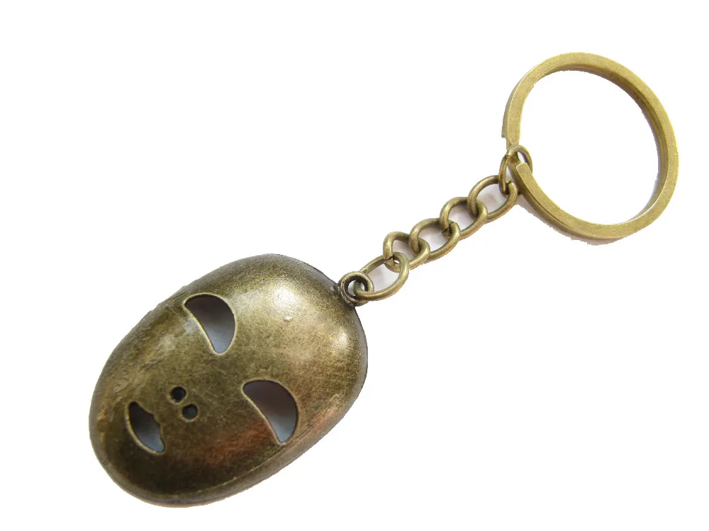 2pcs / lot Ancient Bronze Mask Keychain in Key Chains from Jewelry