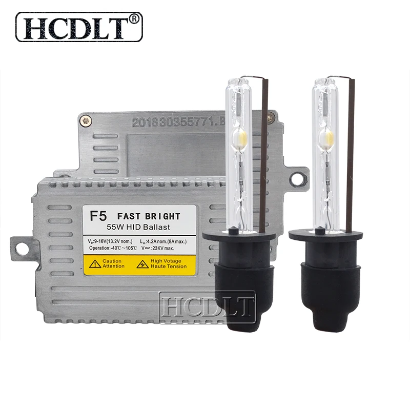 HCDLT Car Light Xenon 55W H7 HID Kit AC DLT F5 Ballast 6000K 4300K 5000K Cnlight HID Xenon Lamp H11 H1 H3 HB3 HB4 D2H Xenon Kit (9)