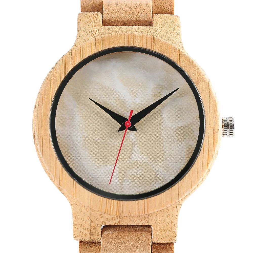 

2017 Top Full Bamboo Wood Watches Men's Bracelet Marble Face Quartz Watches Male Luxury Fashion Sports Watches Reloj de madera