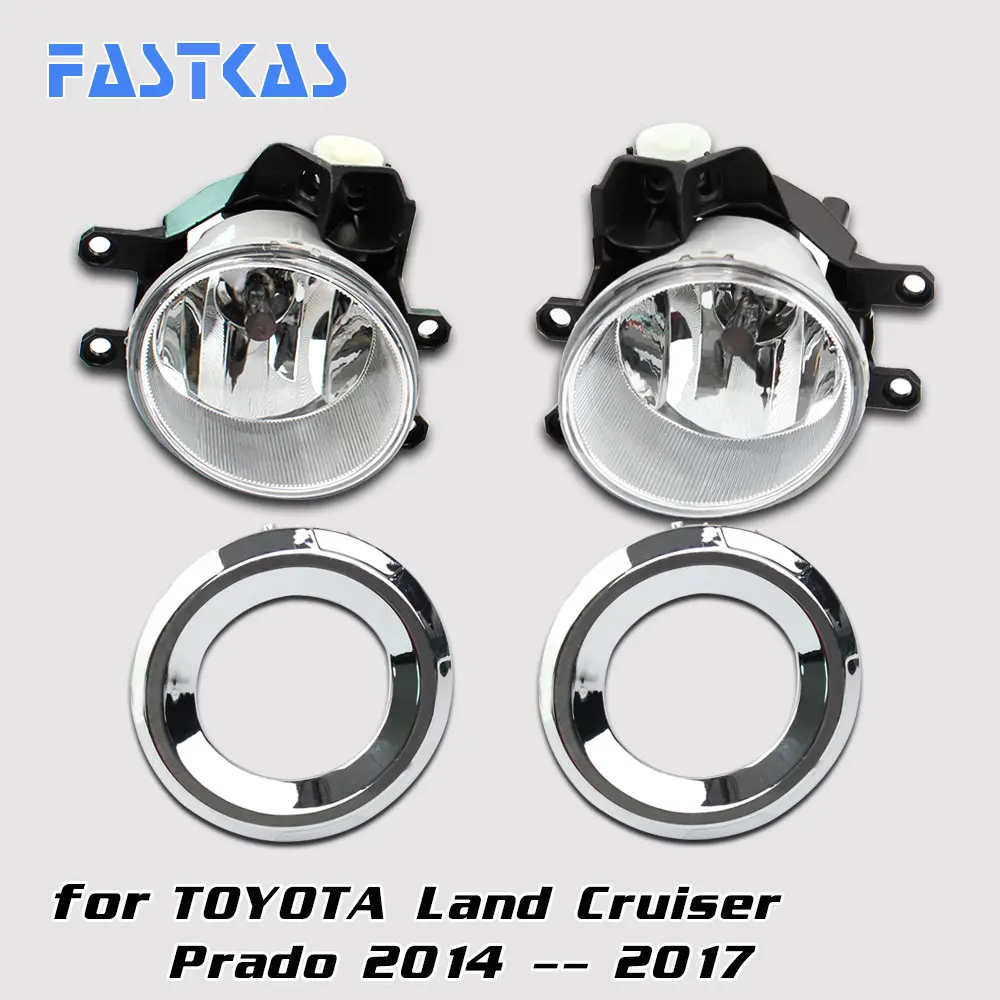 

Car Fog Light Assembly for Toyota Land Cruiser Prado 2014-2017 Left & Right Fog Light Lamp with Switch Harness Relay Fog Light