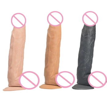 31CM Giant Dildo Thick Huge Dildos Extreme Big Realistic Soft Dildo large dick with Suction Cup Anal Butt Sex toy for Women 4