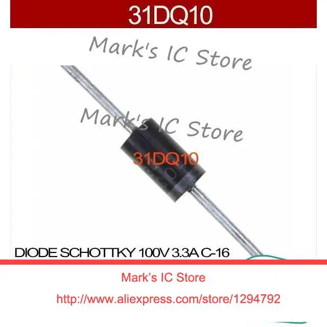 Aexit 5 Stk 31DQ10 Axial führt Schottky-Gleichrichterdioden 100V 3,3A 0cd5414bb855501481e5a02299f1add9 